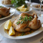Ready-to-serve Aiguillette de Poulet in a beautiful presentation, ideal for a delicious dinner.