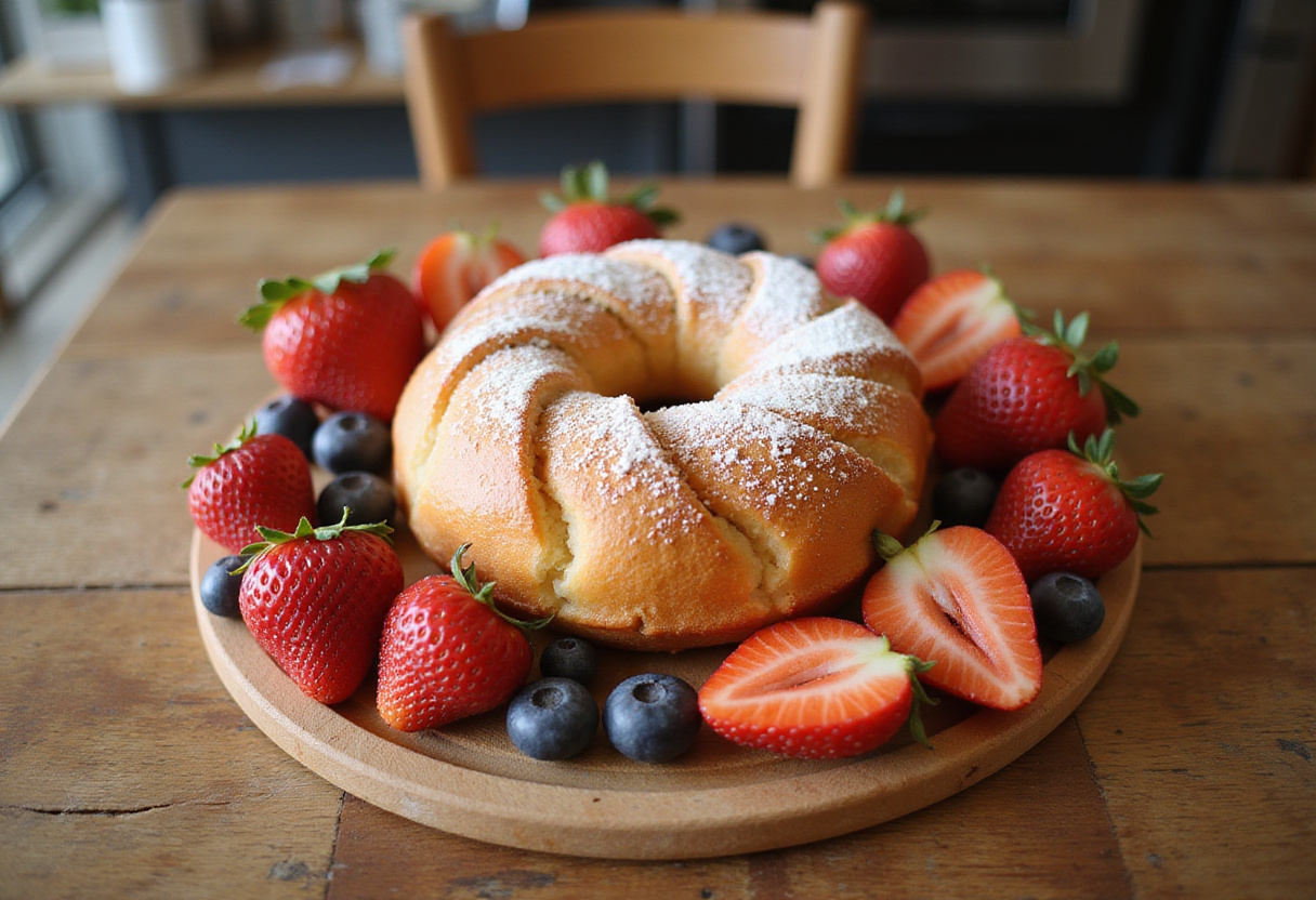 Brioche minceur express fraîchement cuite, idéale pour une collation saine.
