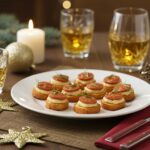 Final presentation of cuillères de Saint-Jacques au chorizo, ideal for sharing at celebrations.