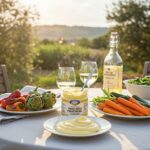 Grand aïoli provençal beautifully presented for summer dining, perfect for enjoying in the heat.