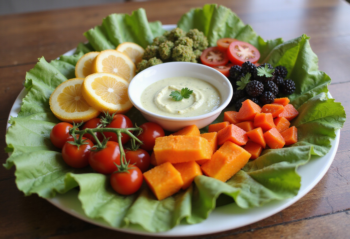 Dish containing assorted vegetables accompanying aioli prepared for summer; evoking distinct cuisine provençale.