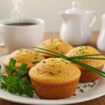 Delicious muffins aux oeufs served on a plate, ideal for a nutritious breakfast.