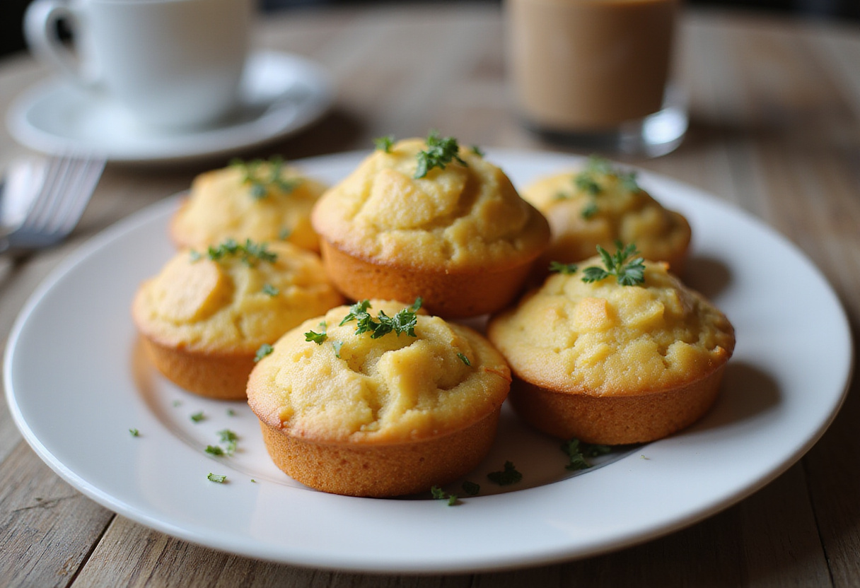 Délicieux muffins aux œufs servis sur une assiette, parfaits pour un petit-déjeuner nutritif.