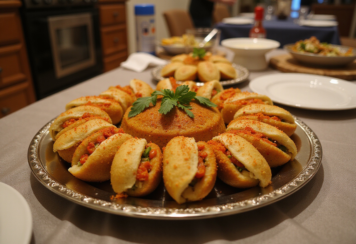 Beautifully arranged œufs mimosa maison on a platter, perfect for an apéritif rétro this summer.