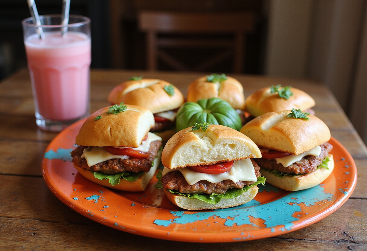 Sandwichs de Supermodèle finis présentés dans un plat attrayant, parfaits pour un déjeuner rapide.