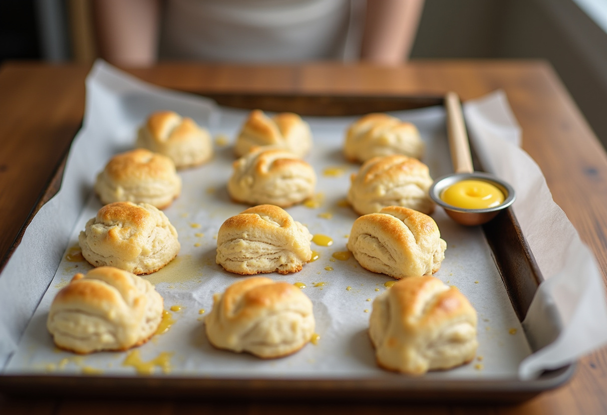 Scones à la mûre ready to be baked, crafted with lavender and white chocolate.